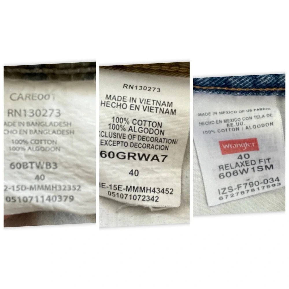 Wrangler Men's Shorts Bundle Size 40, 3‎ Shorts